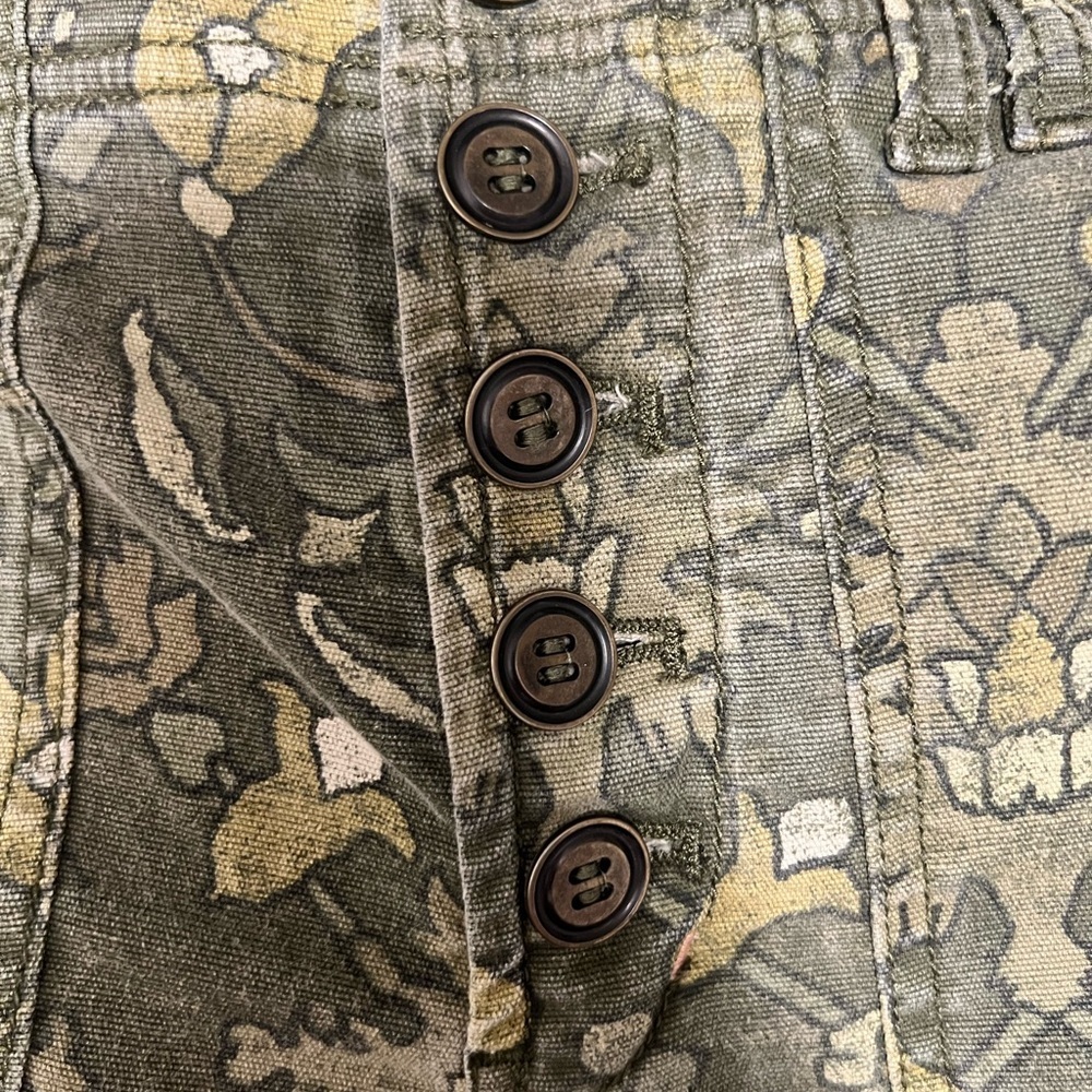 Anthropologie The Wanderer Olive Green Paisley Pants - Picture 5 of 5